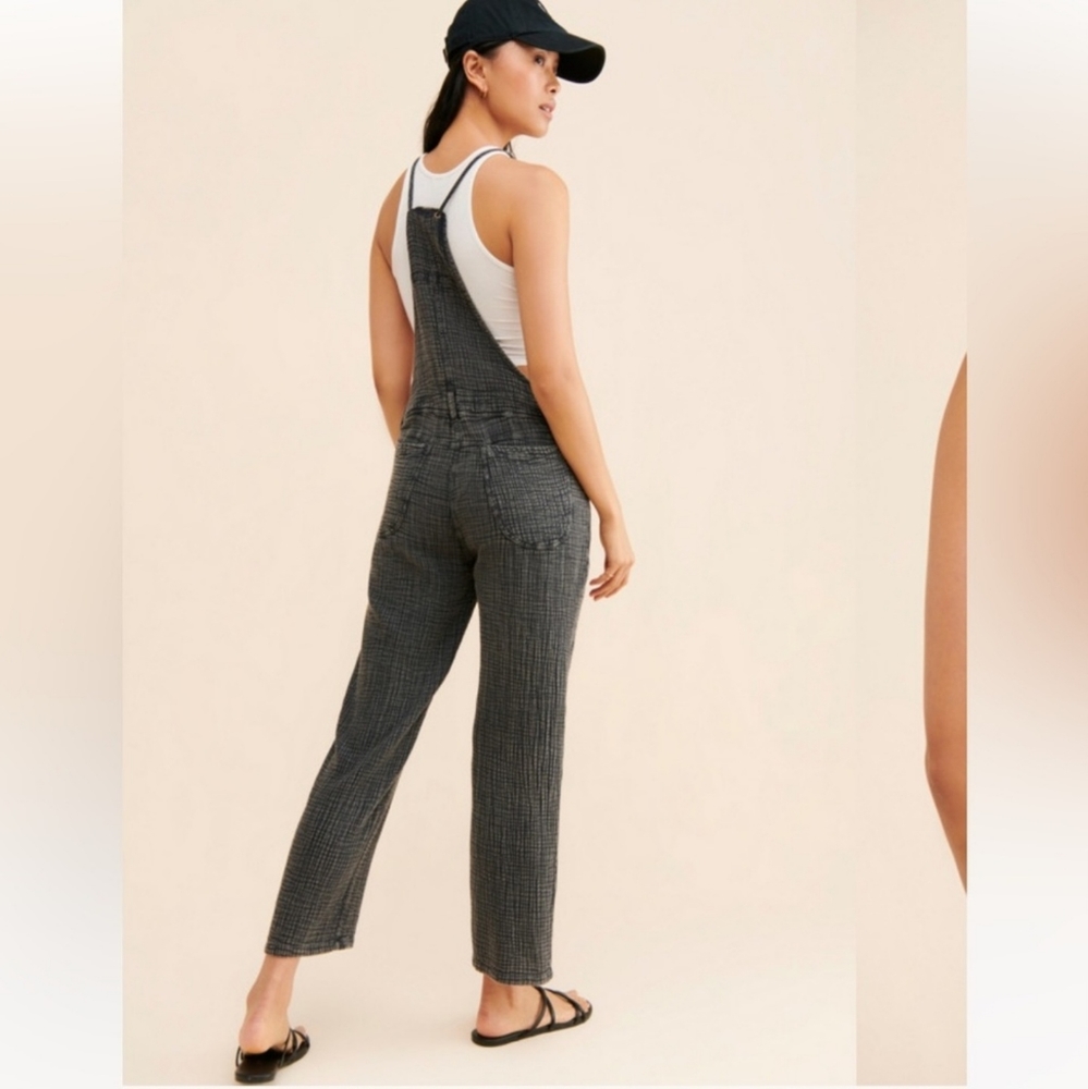 Anthropologie black overalls